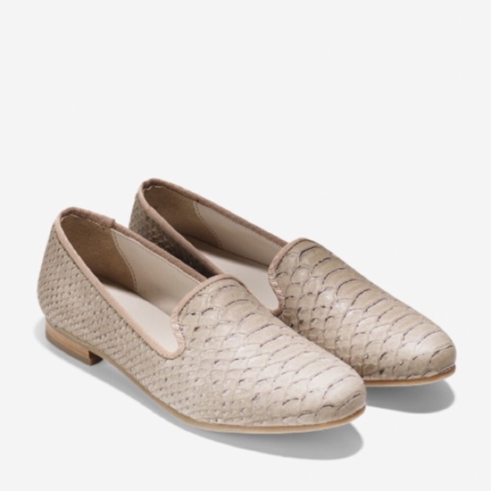 Cole Haan Snakeskin Sabrina Loafers